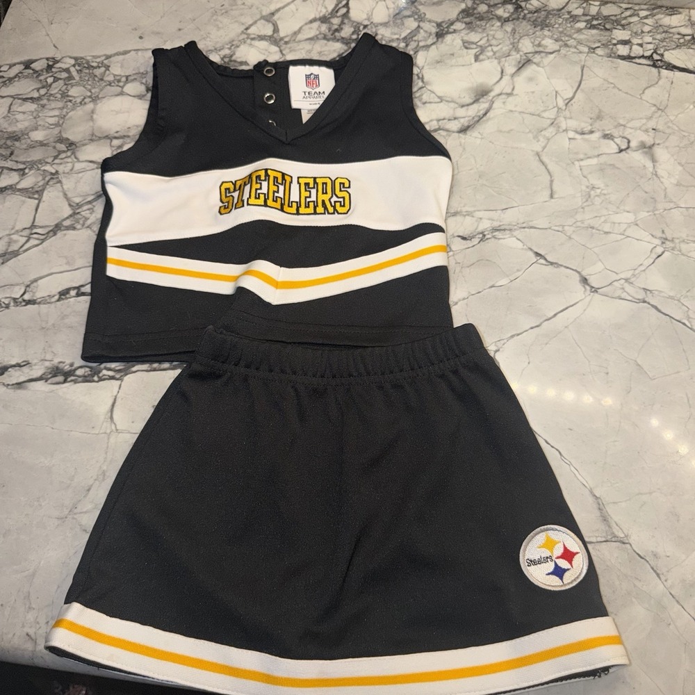 Steelers Girls 3T Cheerleader Outfit NFL Costume Halloween Football